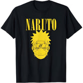 Naruto Shippuden Naruto Yellow Graphic Print Anime T-Shirt