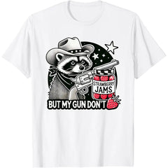 Funny Raccoon Vintage Cowboy T-Shirt